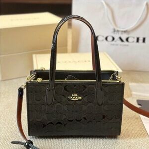 Coach Black Signature Satchel